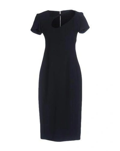 Shop Antonio Berardi Knee-length Dress In Dark Blue