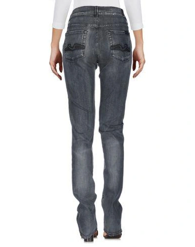 Shop 7 For All Mankind Denim Pants In Grey