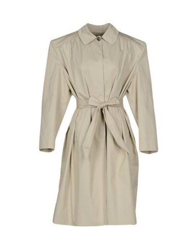 Shop Balenciaga Overcoats In Beige