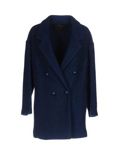 Shop Pinko Coat In Blue