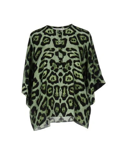 Shop Givenchy Blouses In Green