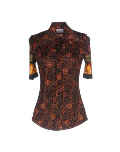 Shop Givenchy Patterned Shirts & Blouses In Red