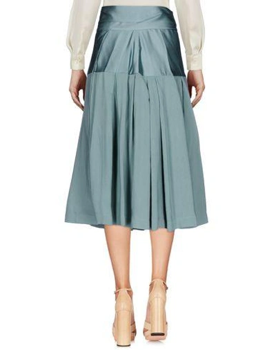 Shop Jil Sander 3/4 Length Skirts In Slate Blue