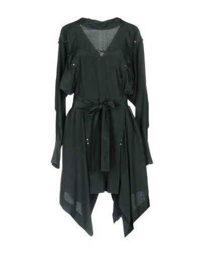 Shop Isabel Marant Short Dress In Deep Jade