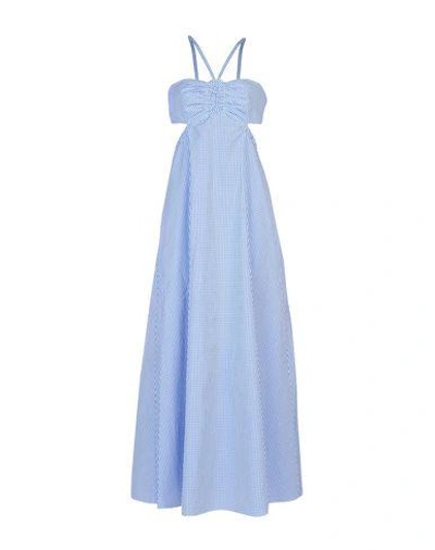 Shop Tibi 3/4 Length Dresses In Pastel Blue