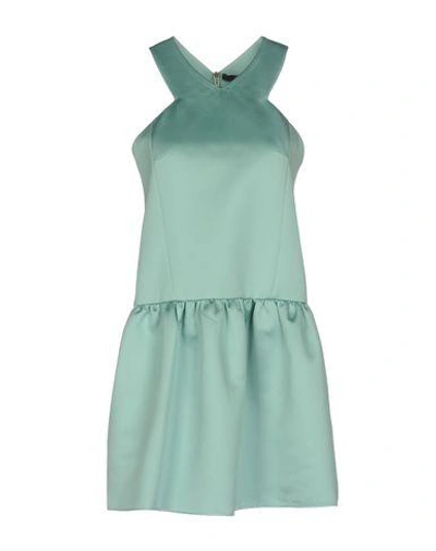 Shop Tibi Short Dress In Light Green