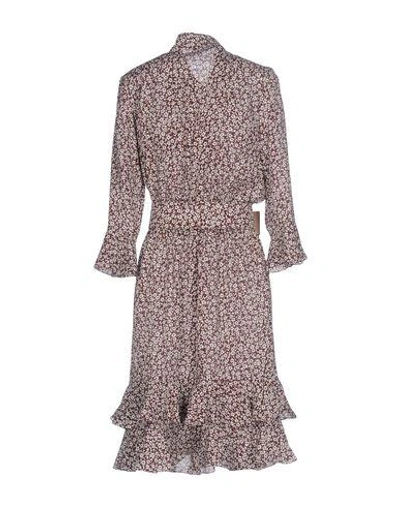 Shop Michael Kors Short Dresses In Brown