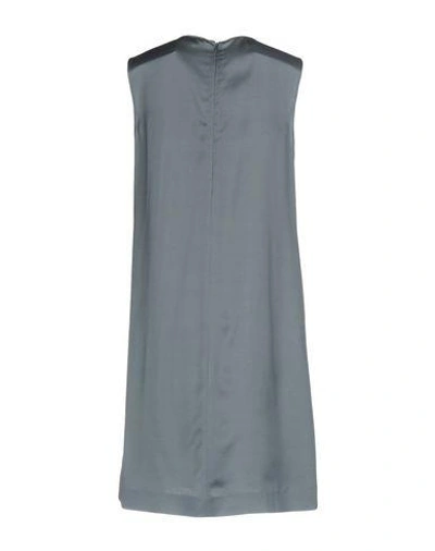 Shop Jil Sander Short Dress In Slate Blue