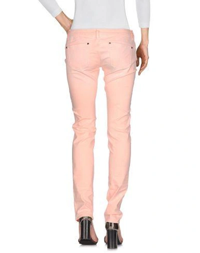 Pinko Woman Jeans Salmon Pink Size 27 Cotton, Elastane In Salmon Pink