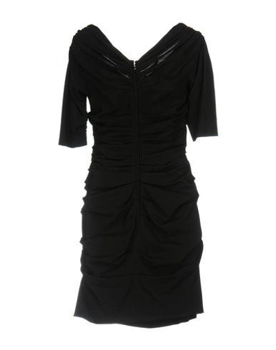 Shop Dolce & Gabbana Woman Mini Dress Black Size 10 Virgin Wool, Polyamide, Elastane