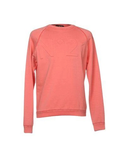 Shop N°21 Sweatshirt In Salmon Pink