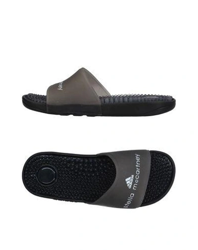Shop Adidas By Stella Mccartney Sandals In Lead