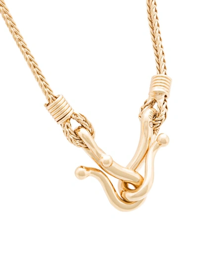 Shop Eddie Borgo Thalia Double Hook Necklace