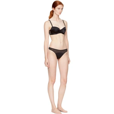 Shop Stella Mccartney Black Cherie Sneezing Contour Balconette Bra