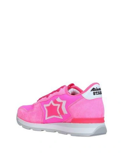 Shop Atlantic Stars Woman Sneakers Fuchsia Size 7 Leather, Textile Fibers In Pink