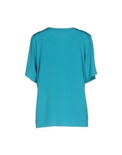 Shop Michael Michael Kors T-shirts In Turquoise