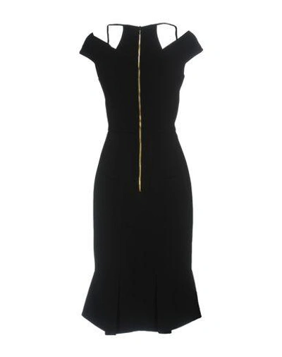 Shop Roland Mouret Knee-length Dress In Black