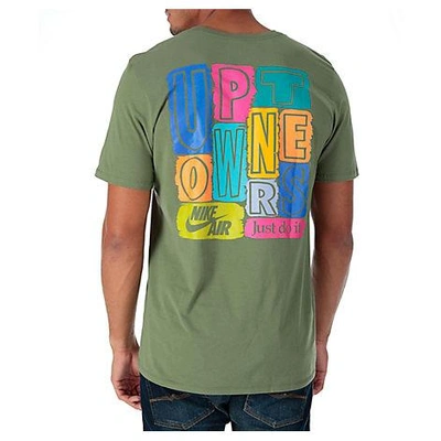 Shop Nike Men's 90's Uptowners T-shirt, Green