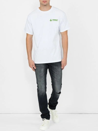 Shop Raf Simons 'forest' Short Sleeve Printed T-shirt