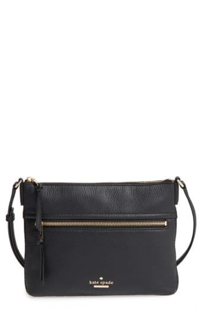 Shop Kate Spade Jackson Street - Gabriele Leather Crossbody Bag - Black