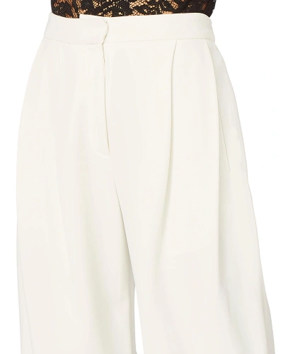 Shop Adam Lippes Cady Pleated Culottes In Ivory