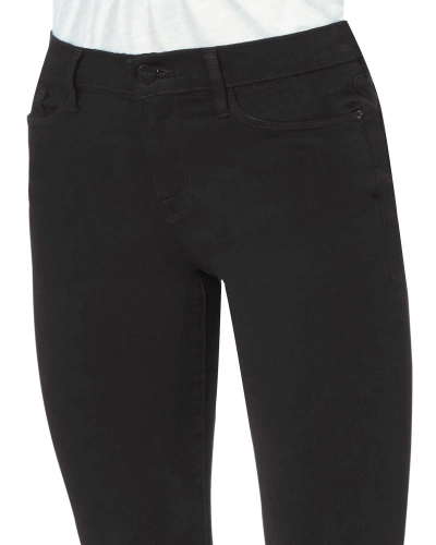 Shop Frame Le Skinny De Jeanne Jeans In Black Denim