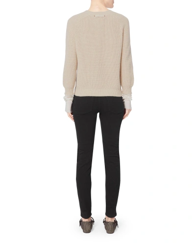 Shop Helmut Lang Layered Knit Pullover Sweater