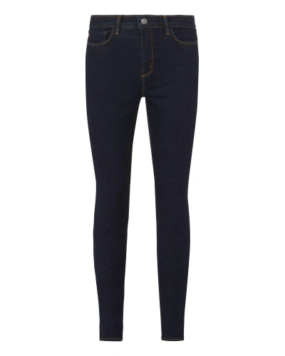 Shop L Agence Margot High-rise Skinny Jeans In Denim-drk