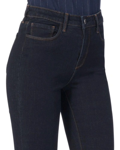 Shop L Agence Margot High-rise Skinny Jeans In Denim-drk