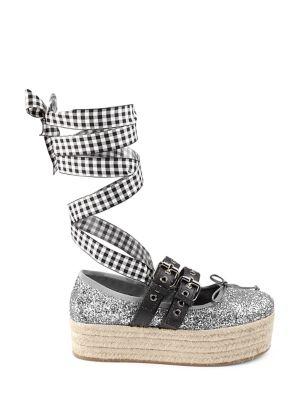 miu miu glitter espadrilles