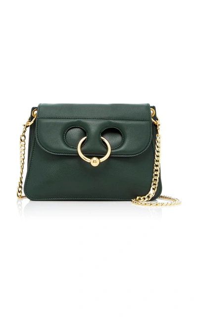 Shop Jw Anderson Pierce Mini Leather Bag In Green