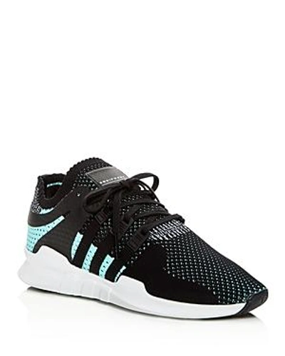 Shop Adidas Originals Women's Equipment Support Adv Primeknit Lace Up Sneakers In Black