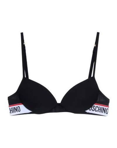 Shop Moschino Underwear Bras In Black