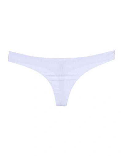 Shop Moschino Underwear Thongs In White