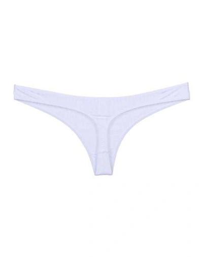 Shop Moschino Underwear Thongs In White