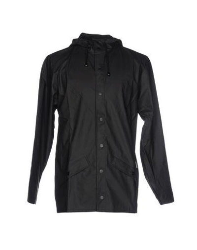 Shop Rains Full-length Jacket In Black