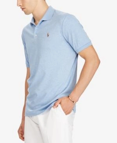 Shop Polo Ralph Lauren Men's Classic-fit Soft-touch Polo In Jamaica Heather