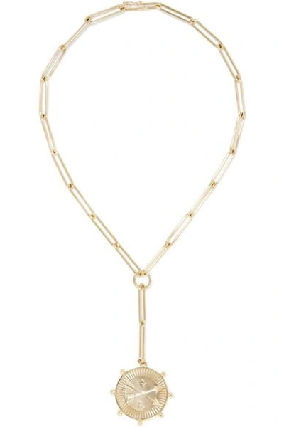 Shop Foundrae Passion 18-karat Gold Diamond Necklace