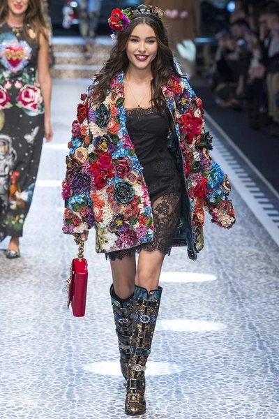 Shop Dolce & Gabbana Haarreif Aus Satin Mit Verzierung In Black