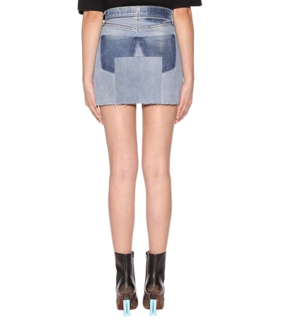 Shop Vetements X Levi's® Denim Skirt In Blue