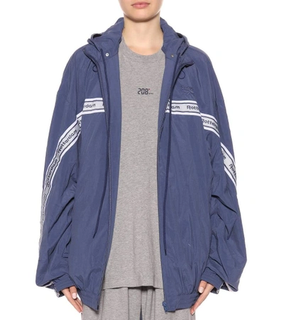 Vetements X Reebok Oversized Jacket In Llue Grey | ModeSens