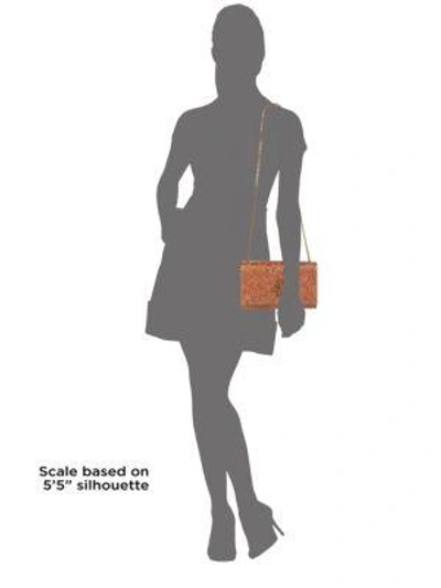 Shop Saint Laurent Kate Medium Embossed Goldtone Leather Shoulder Bag In Toasted Brown