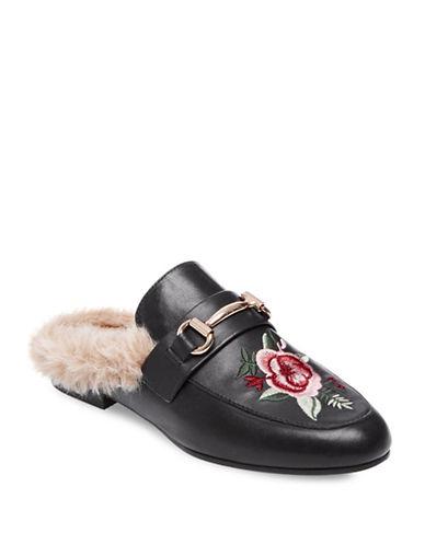 fur mules steve madden