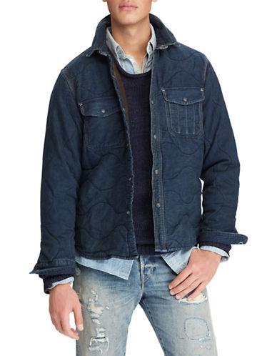 ralph lauren quilted shirt jacket