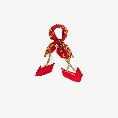Shop Balenciaga Scarves Bracelet In Red