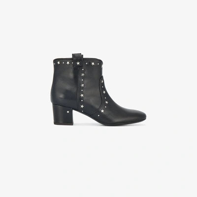 Shop Laurence Dacade Black Star Stud 55 Ankle Boots