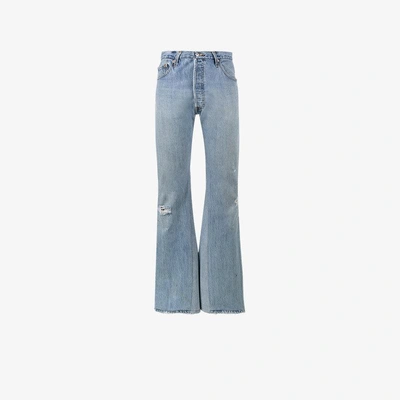 Shop Re/done High Rise Wide-leg Jeans In Blue