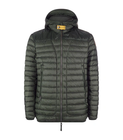 Shop Parajumpers Quilted Jacket With Hood In Turquoise
