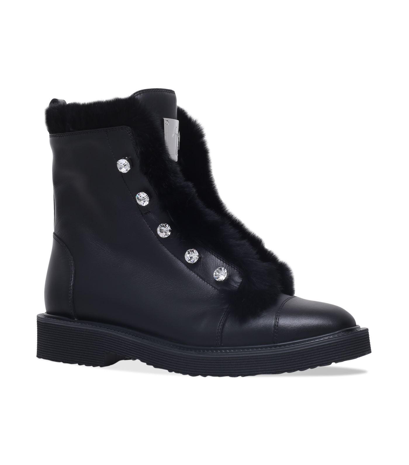 giuseppe zanotti fur boots