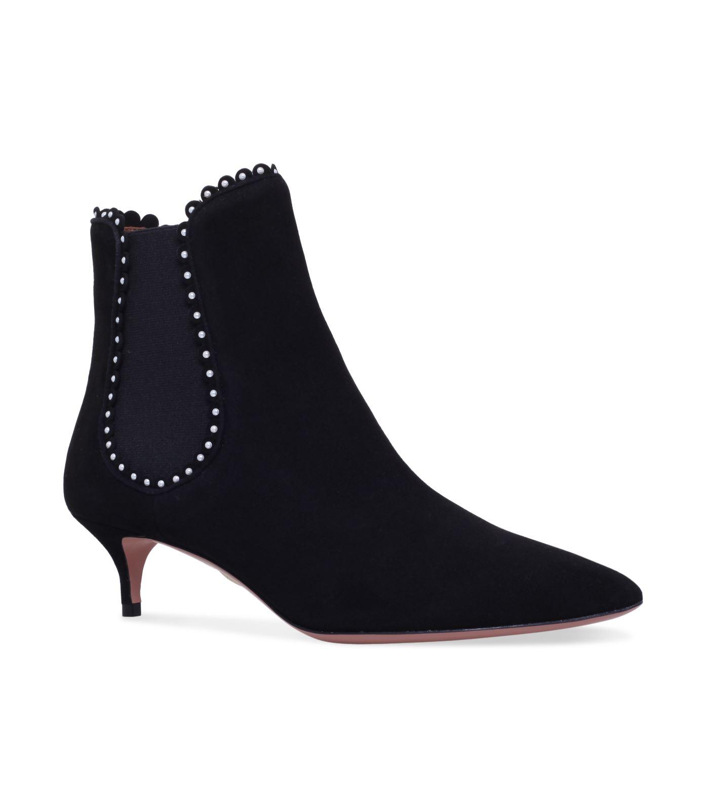 aquazzura pearl boots